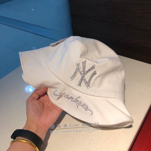 NY男女同款帽子 MLB帶鑽經典漁夫帽遮陽帽  mm1183